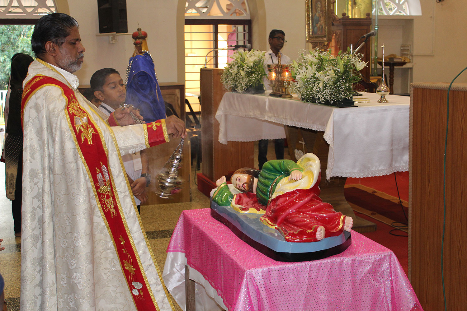 Sleeping St. Joseph, Cherumkuzhy Church