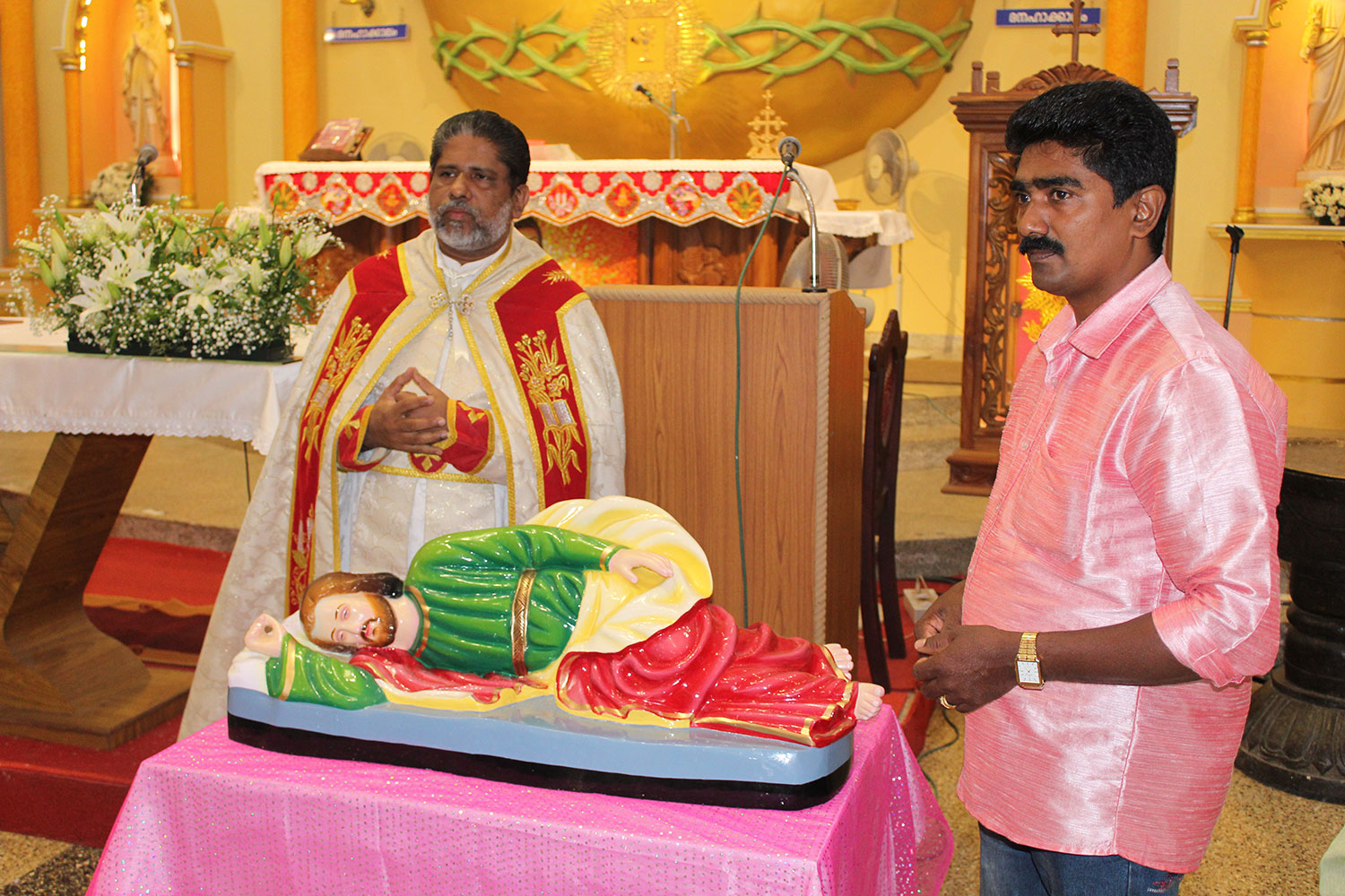 Sleeping St. Joseph, Cherumkuzhy Church