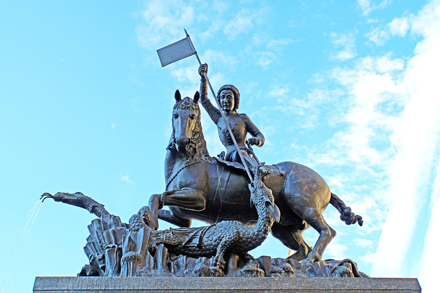 Statue of Saint George, Prague Castle, Prague, Czech Republic.